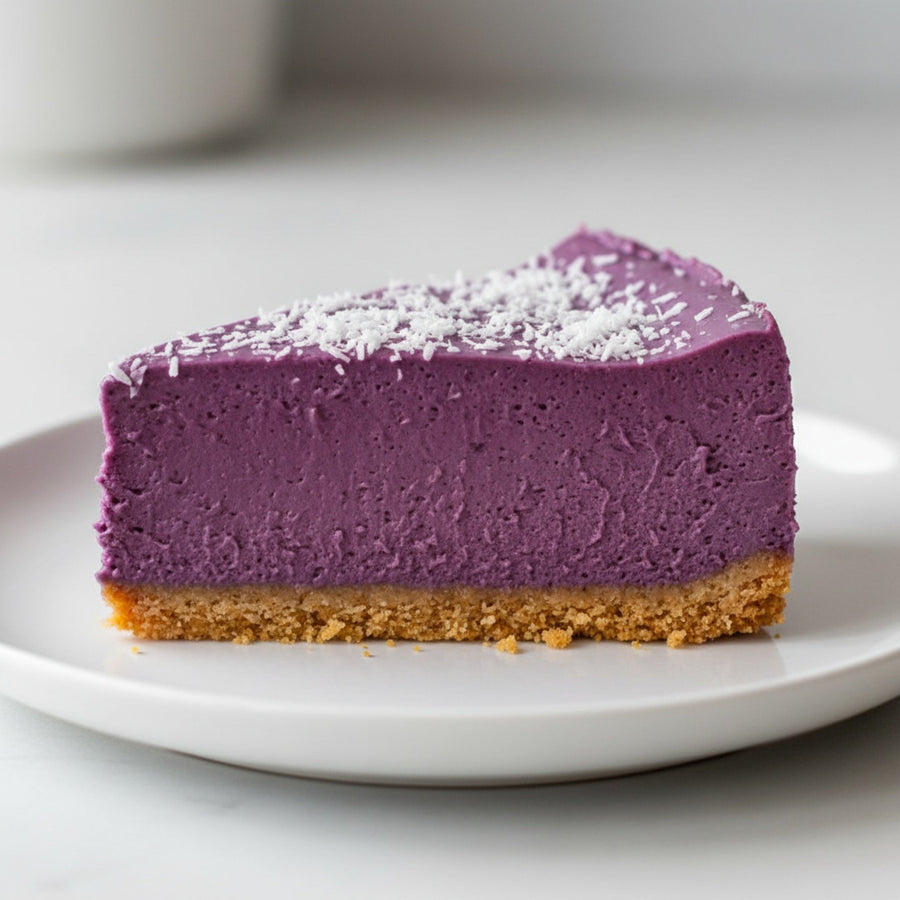 Cheesecake Ube Sans Cuisson